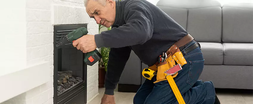 New Indoor Fireplace Installation in Garden City, New York