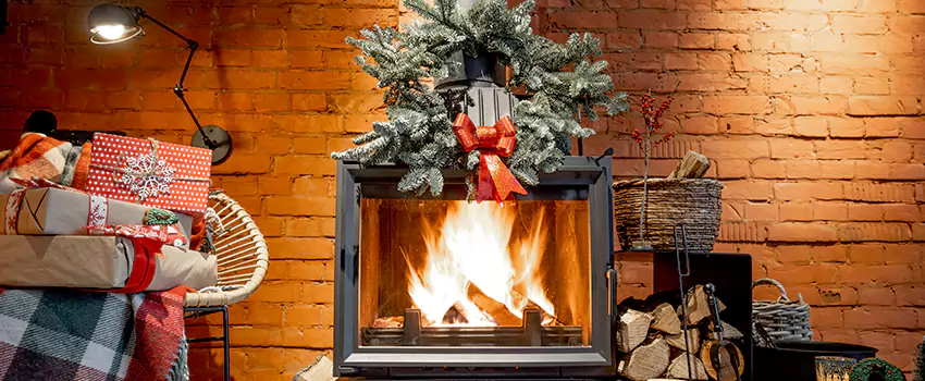 Travis Industries Linear Gas Fireplace Installation in Garden City, New York