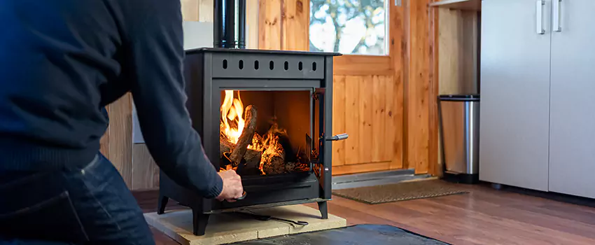 Open Hearth Wood Fireplace Installation in Garden City, NY